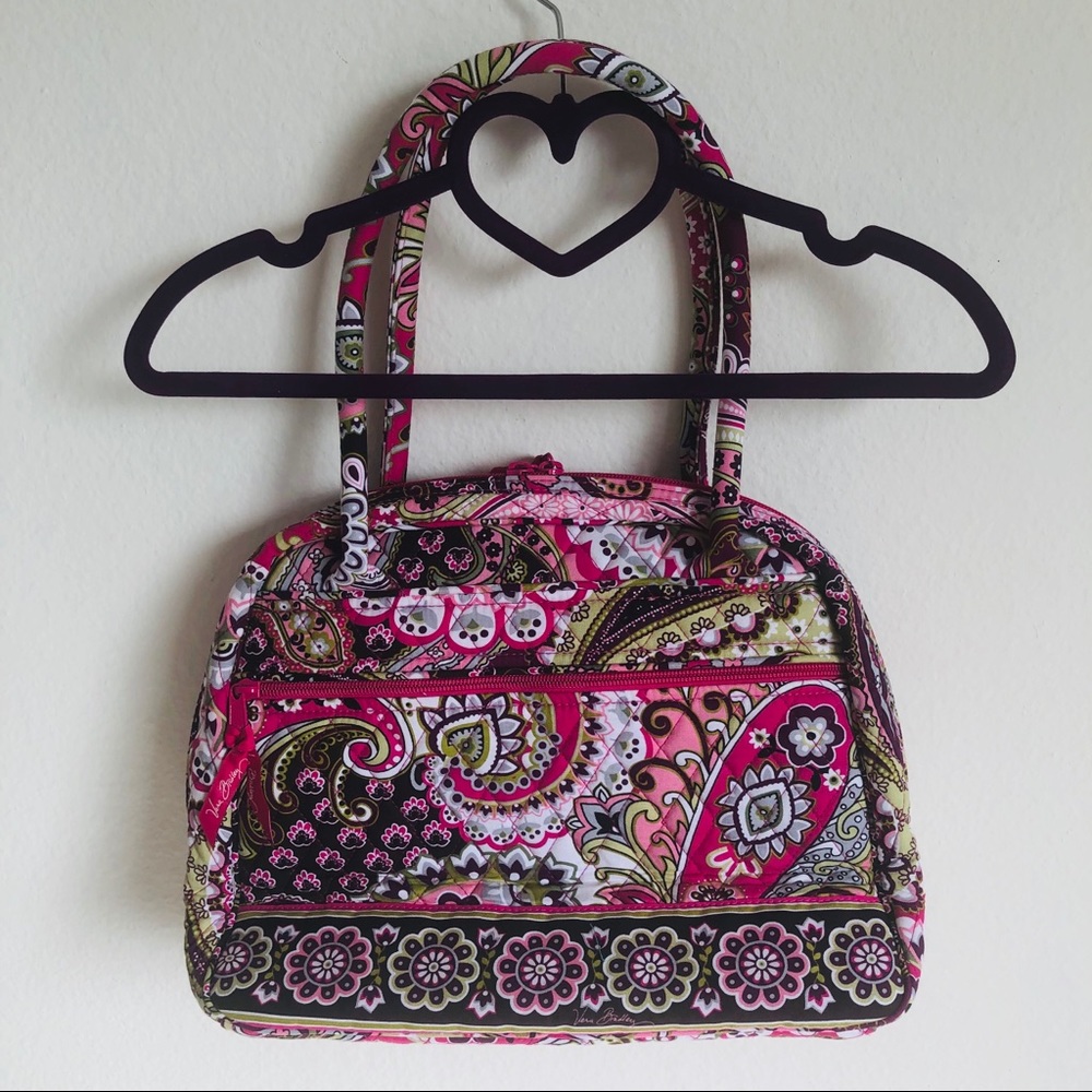 💜SOLD🆕Vera Bradley Bowler Very Berry Paisley - Picture 6 of 8